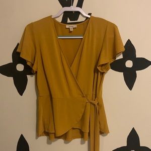 Mustard yellow blouse